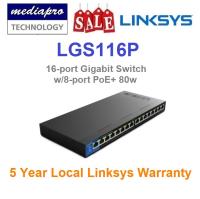 Linksys LGS116P 16-Port Business Desktop Gigabit PoE+ Switch - 5 Year Local Linksys Warranty