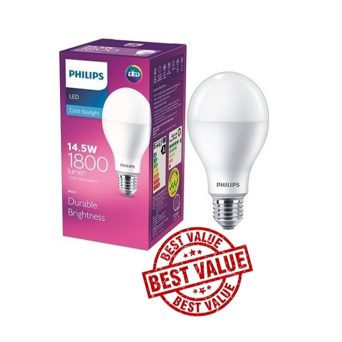 Philips LED E27 14.5W Light Bulb Warm White Daylight