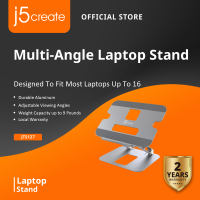 J5CREATE JTS127 Multi-Angle Laptop Stand Durable Aluminum Adjustable Viewing Angles Fits Most Laptops Up To 16 Inches Weight Capacity Up To 9 Pounds