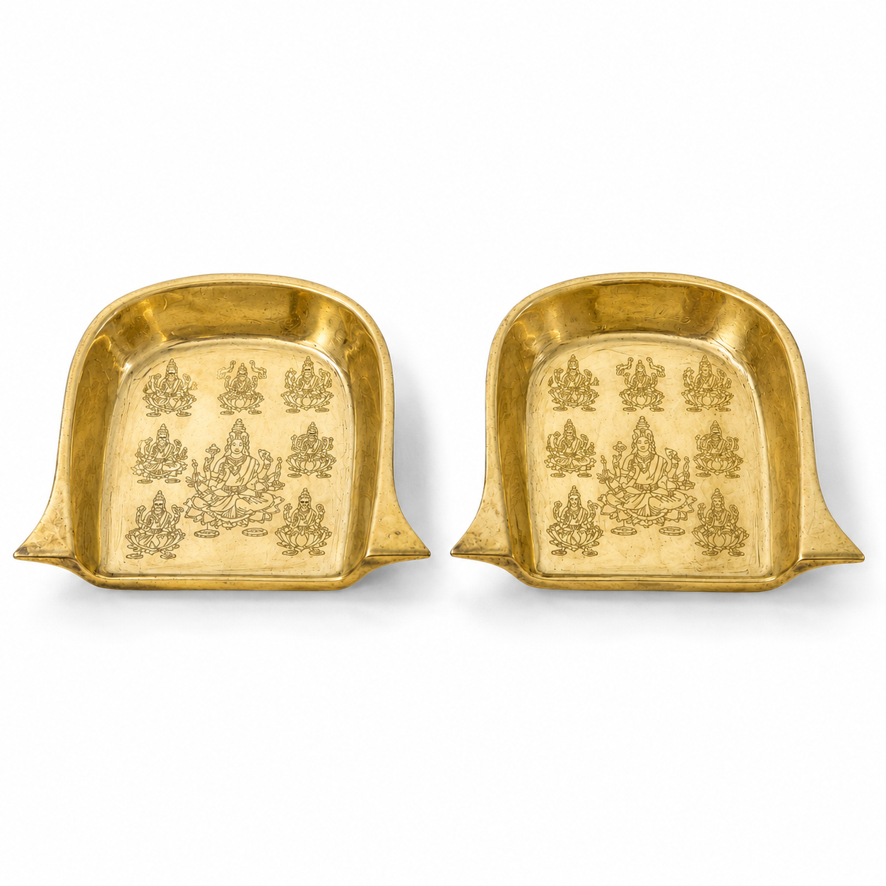Traditional Ashtalakshmi Brass Muram (Mini Soop) for Pooja | Small Brass Moram/Supli for Chhath Puja Rituals & Return Gifts(Pack of 1 | 2*2 Inches)