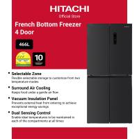 [PRE-ORDER] Hitachi French Bottom Freezer Fridge 466L HR4N7522DS1DXSG *estimated delivery mid Oct