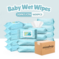 mixshop Baby Wet Wipes 10 Pkt per Carton Total 800 Sheets SG ready stock