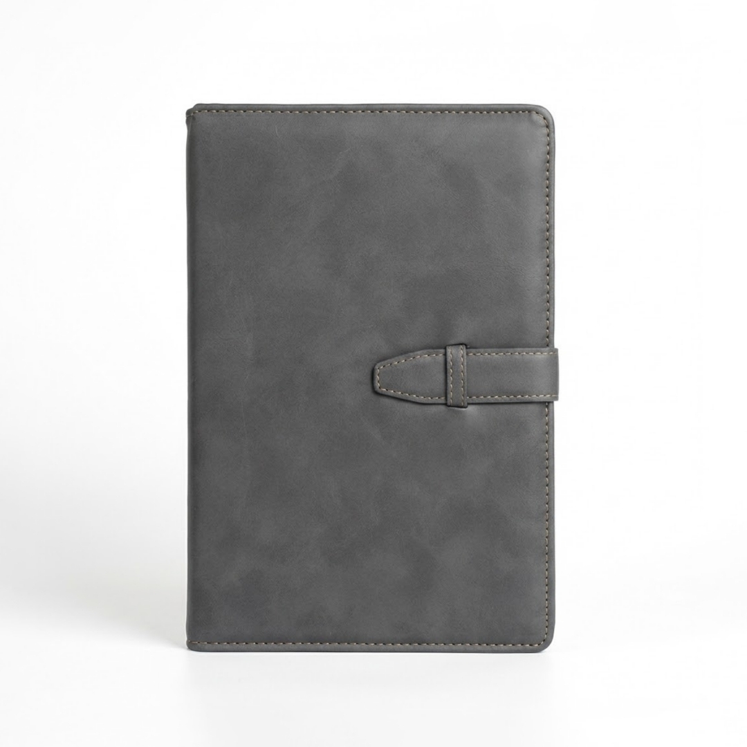 Personalised A5 Leather Notebook Journal Dairy Monogram with initials Name Christmas Gift Farewell Gift