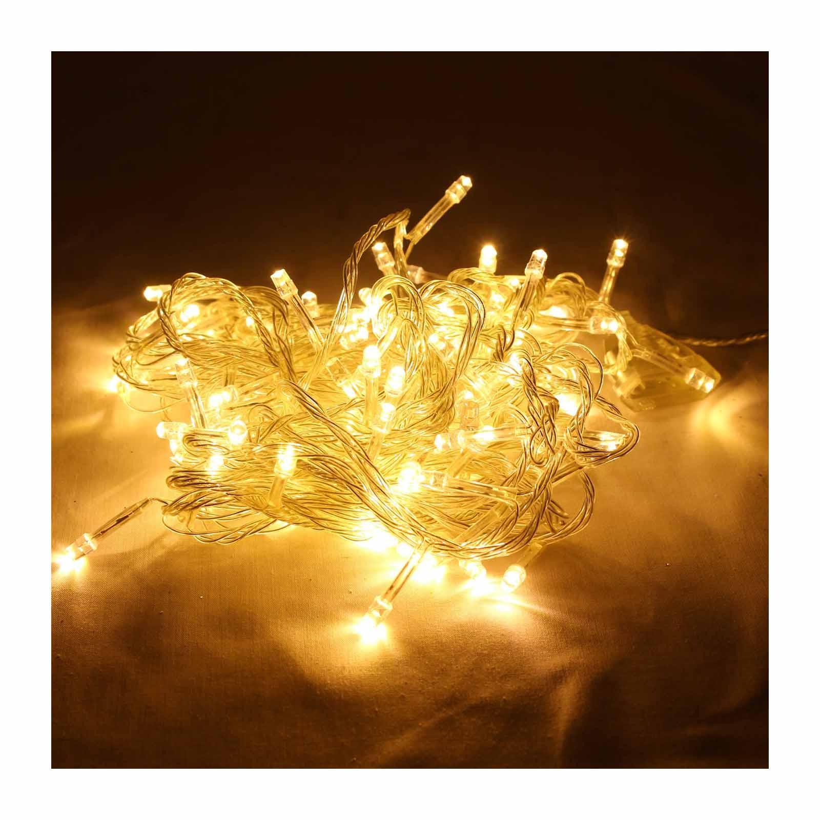 100 white led christmas lights