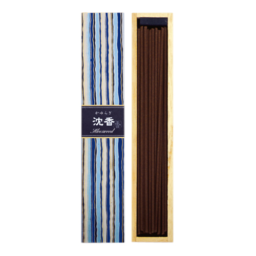 [NIPPON KODO] KAYURAGI - Aloeswood [40 sticks with Incense Holder] - High Quality Natural Japanese Incense Sticks