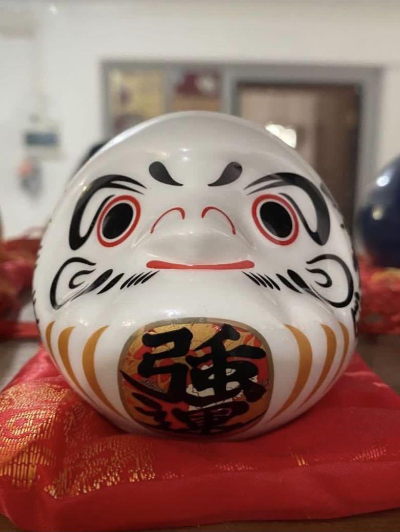 Daruma Doll from Japan in White colour - small size