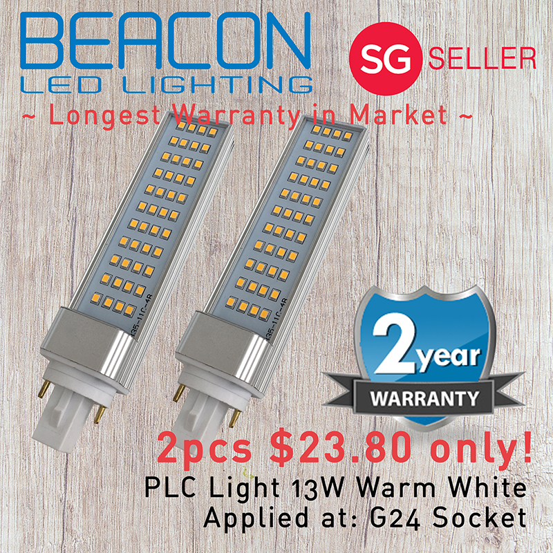 BEACON (2pcs in 1 price) PLC Light LED Bulb 6W/9W/13W LED Light - Day Light/Cool White/Warm White - 2 year warranty