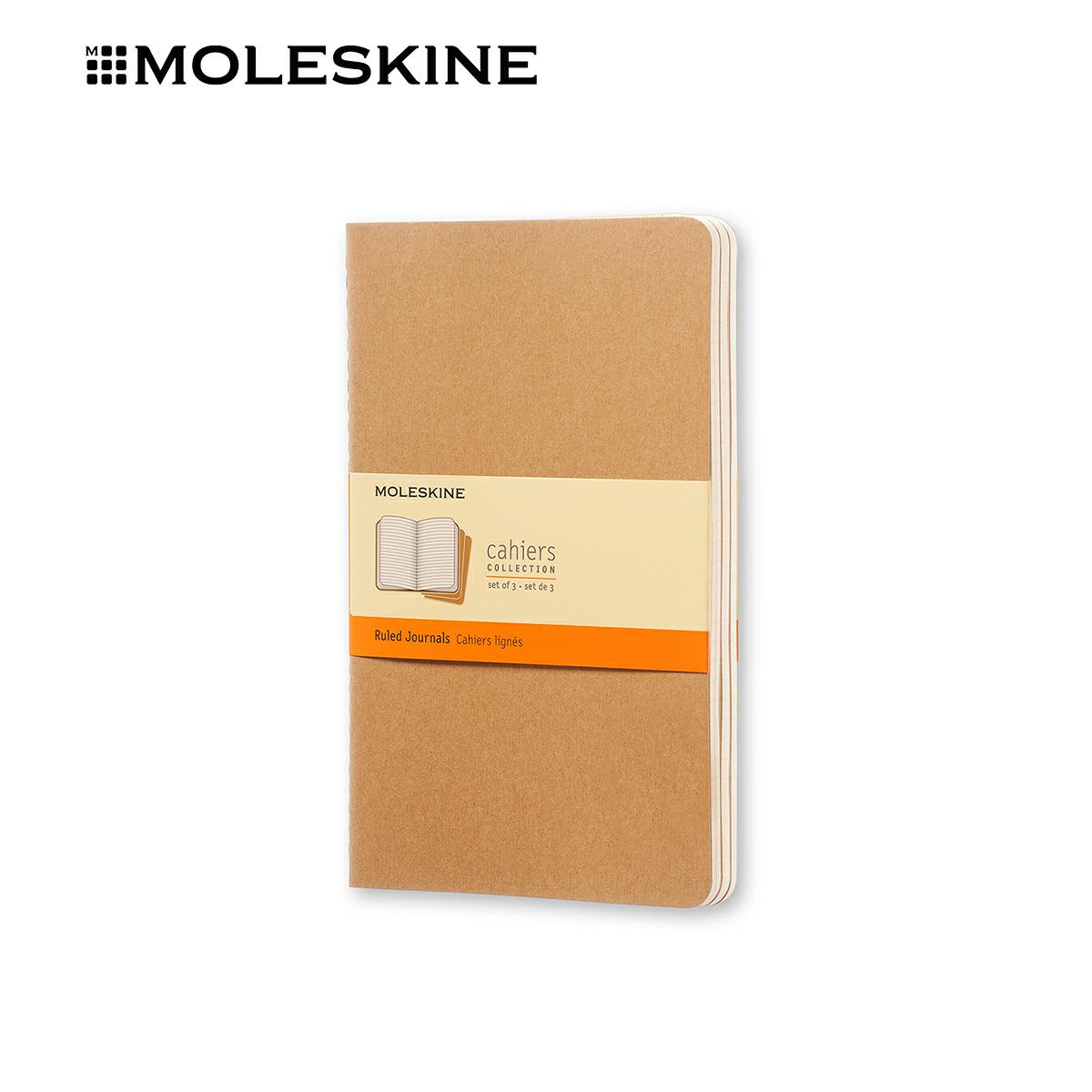 Moleskine Cahier Journals Set of 3 Notebooks Large 13x21 cm