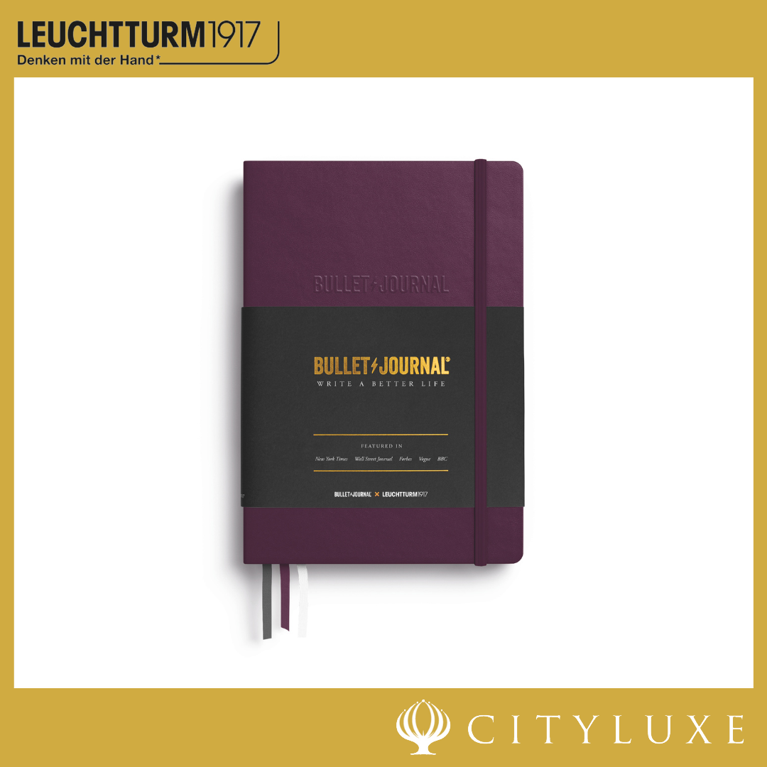 Leuchtturm1917 Bullet Journal Edition 2 A5 Medium Hardcover Notebook - Dotted / Purple26