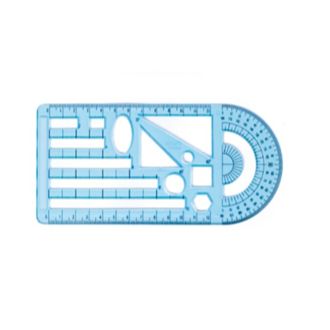 (Sell in Bundle of 3) XPLUS Math Flexible Model Ruler (yellow color)