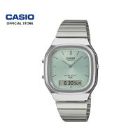 CASIO VINTAGE AQ-240 Unisex Analog-Digital Watch Stainless Steel Band