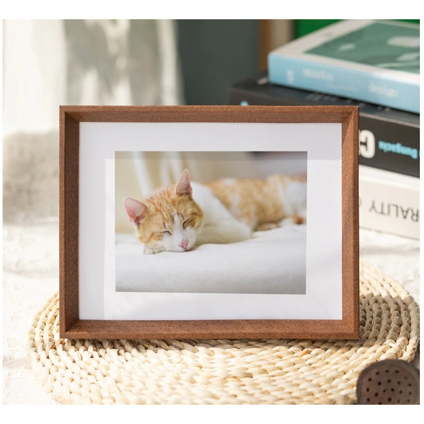 SG Stock Simple Wooden Photo Frame 3R-4R-5R-6R Picture Frame Home Office Table Display Wall Decoration