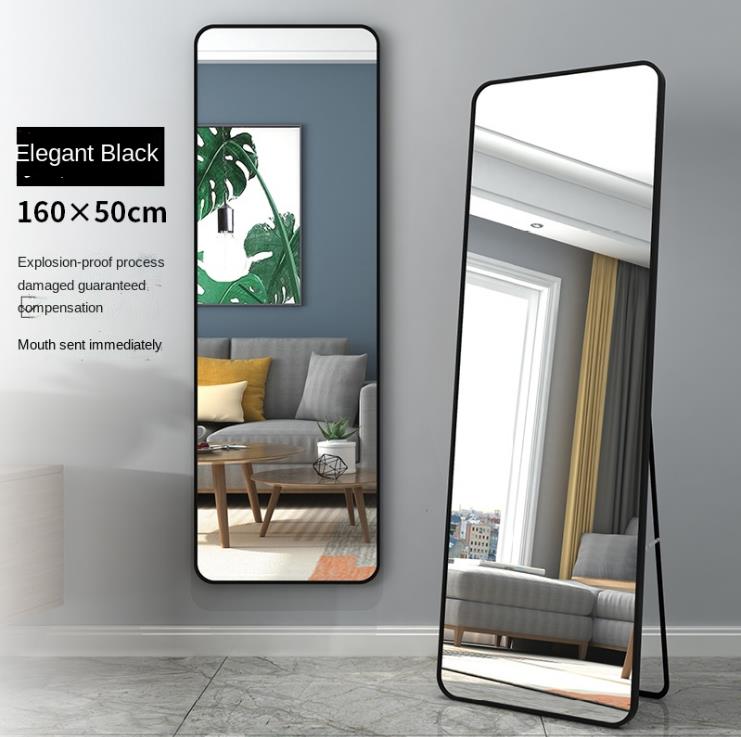 [Delivered in 1 days]Standing Mirror Full length Mirror Floor Mirror Home Bedroom Large Mirror Hanging Wall Hanging Fitting