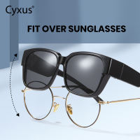 Cyxus Polarized Wraparound Sunglasses Fit Over Light Glasses For Women Men Anti Glare Filter Impact resistant PC Frame Myopia Presbyopia Outdoor Sports Cycling Unisex 1821