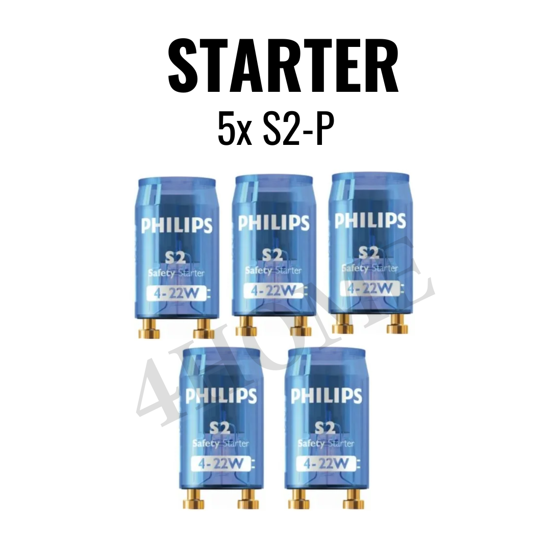 [Bundle of 5] Philips Fluorescent Tube Starter S10 S2-P