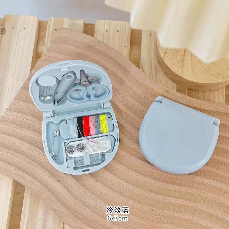SG Mini Needle Thread Box Travel Sewing Kit Portable Needle Threads Box Sewing Accessories Tool Set