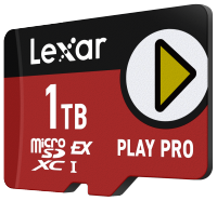 Lexar Play PRO 1TB microSDXC Express Card UHS-I A2 V30 – 900MB/s Read 600MB/s Write 4K