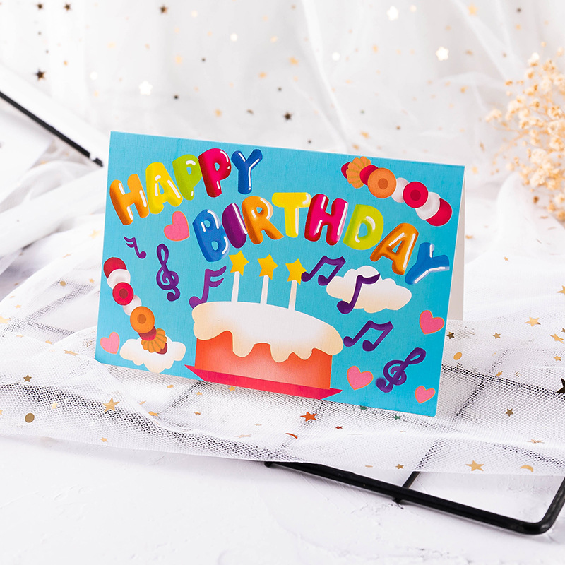 [SG] Happy Birthday Cards Classic Popular Greeting Card Thick Paper High Quality