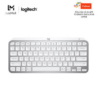 Logitech MX Keys Mini Minimalist Wireless Illuminated Keyboard Compact Bluetooth Backlit USB-C Compatible with Apple macOS iOS Windows Linux Android Metal Build