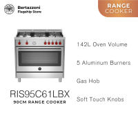 Bertazzoni La Germania RIS95C61LBX/RIS95C61LBXB/RIS95C61LBXR/RIS95C61LBXW/RIS95C61LBXV 90cm 5-burner Range Cooker Electric Oven