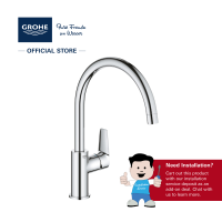 Grohe BauEdge OHM kitchen sink mixer C-spout 31233001