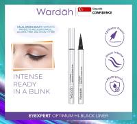 Wardah EyeXpert Optimum Hi-Black Liner Waterproof Dengan Warna Intense- Eyeliner Tahan Lama dengan Satin Finish | Halal