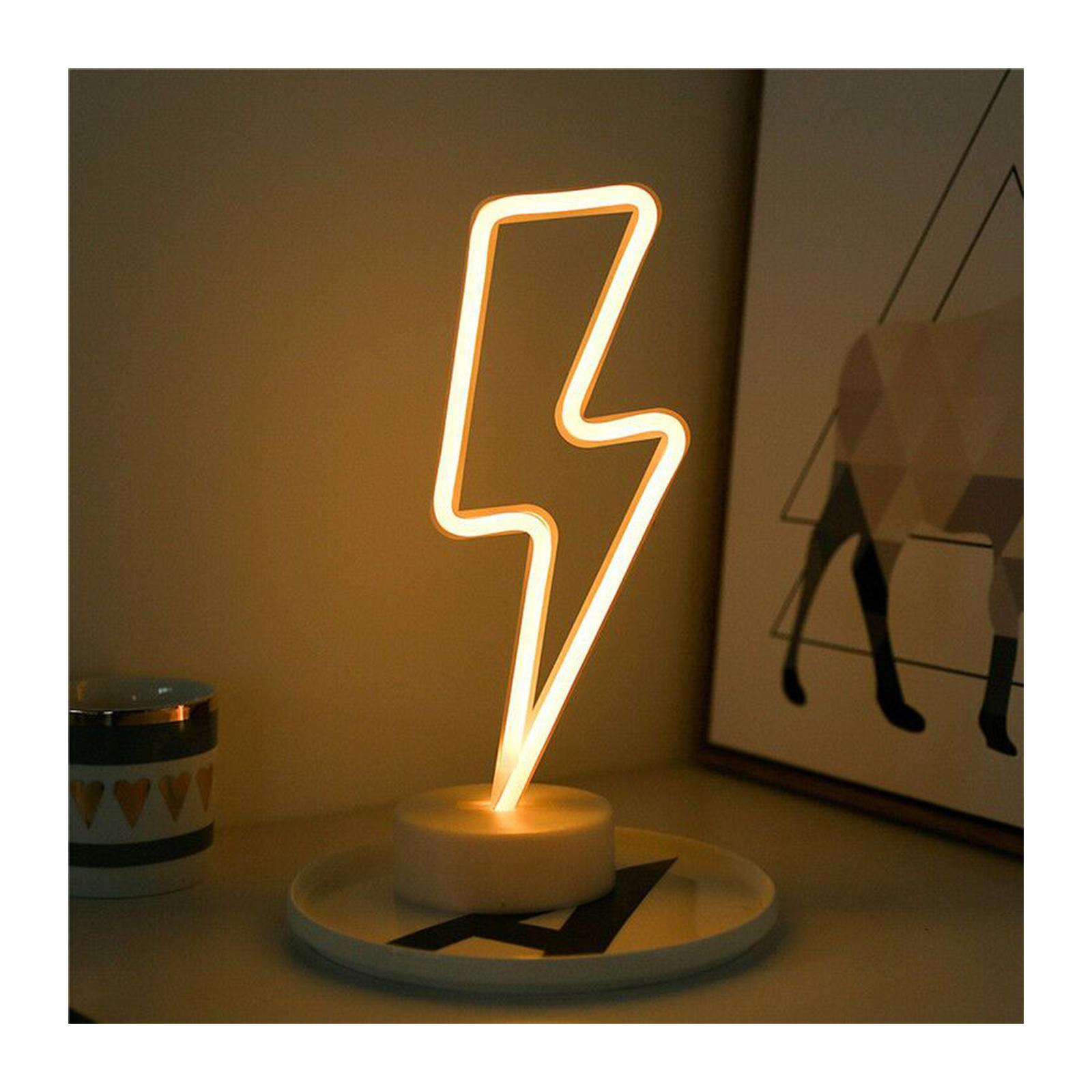 M. Party LED Neon Lightning Novelty Light / Table Lamp