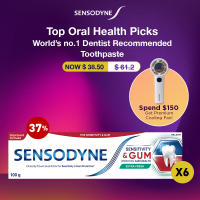 [6 Pack] SENSODYNE Toothpaste Sensitivity & Gum 2-in-1 Relieve Tooth Sensitivity and Improve Gum 100g