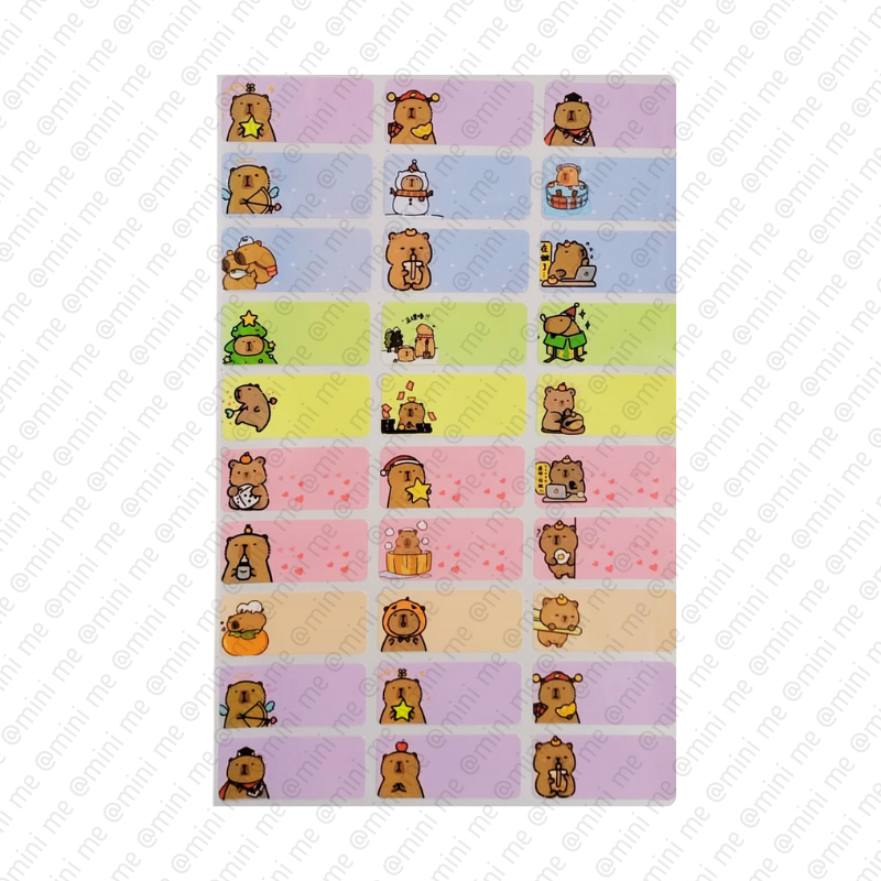 Personalized Name Sticker Cartoon Waterproof Stickers Labels Reward Sticker For Office School Childcare Birthday Christmas Teacher Children Day