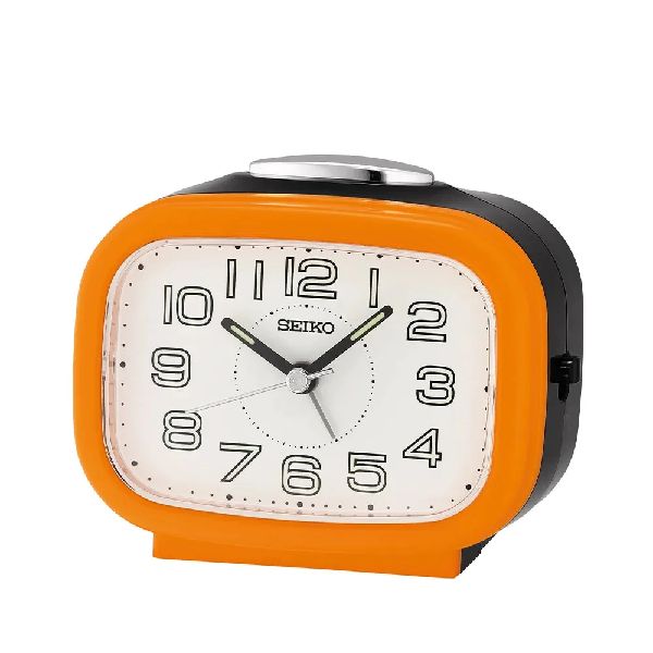 [Powermatic] Seiko QHK060E Quiet Sweep Silent Movement Bell Alarm Clock