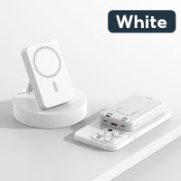 【CCC Certification】20000mAh Magnetic Wireless Powerbank All-in-one PD 20W Fast Charging Power Bank Portable Charger Built-in Type-C & Lightning Cable/ Foldable Stand