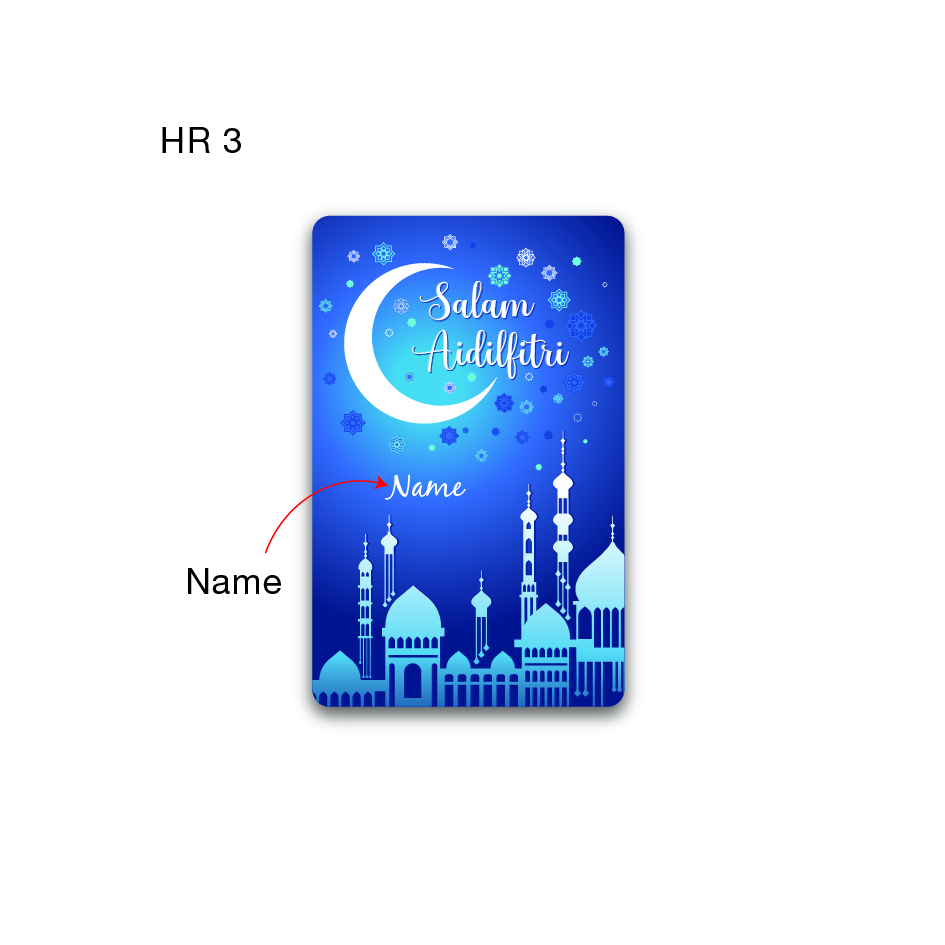 EZ Link Card Customisable with Personal Name For Hari Raya