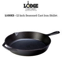 L10SK3 - Lodge Classic Seasoned Cast Iron Skillet (12″/30.48cm) Made in Tennessee USA