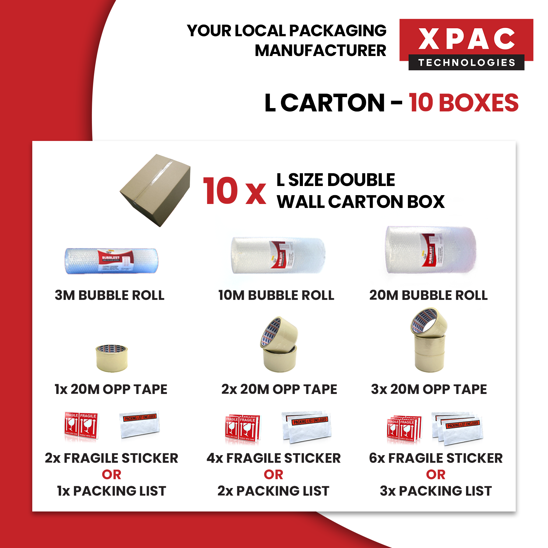 📦 Double Wall Carton Box L - 55 x 40 x 30cm | Moving Boxes | Storage Boxes | Cardboard Boxes | Corrugated Boxes | Carton Boxes