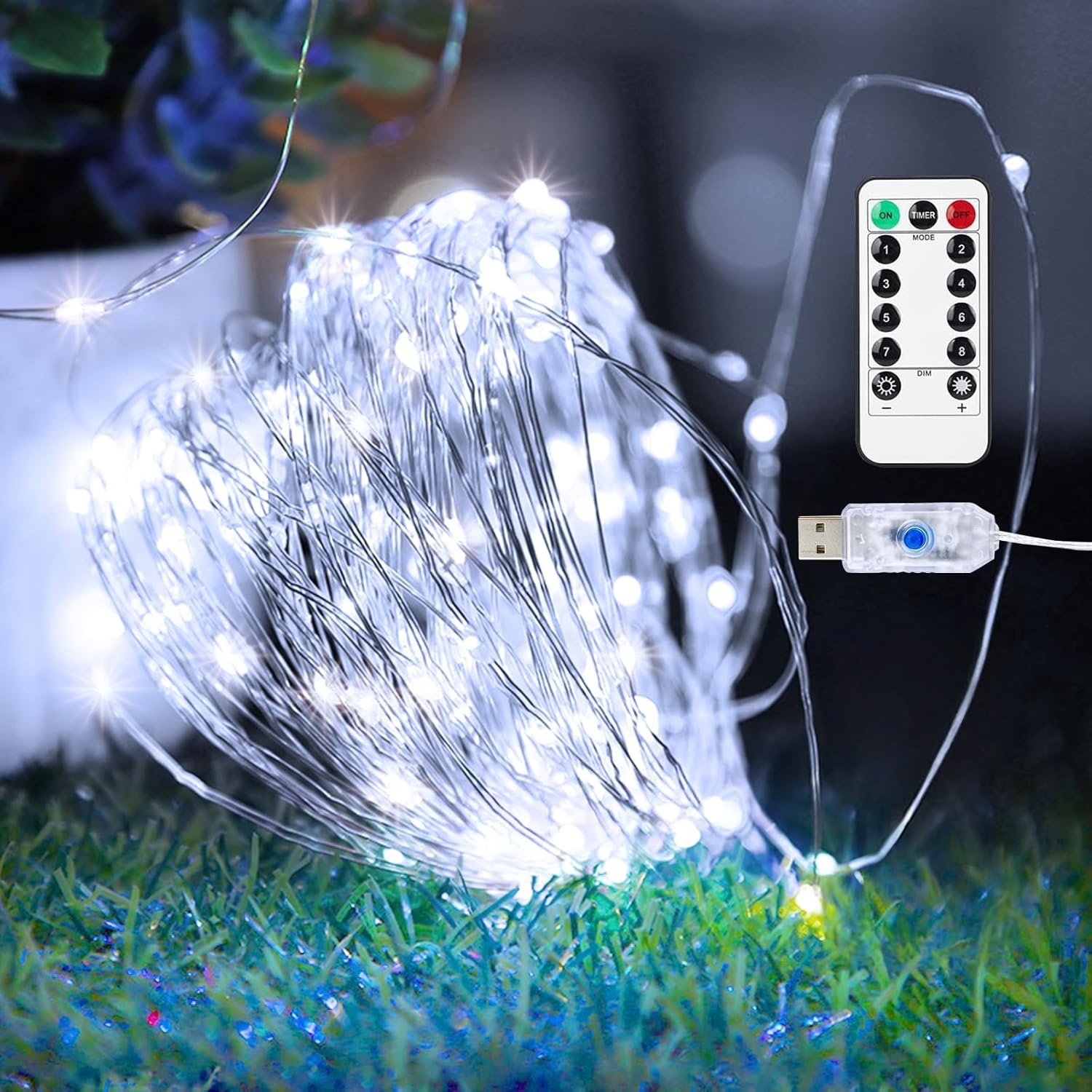 [V.Home] *Any 2 off $2* LED Fariy String Lights USB w/Remote for Gift Party Wedding Christmas Festival Decoration