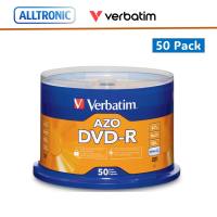 Verbatim DVD-R AZO 50pcs per cake box 4.7gb 16x 120min P/N: 95101