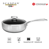 SCANPAN CS+ 26cm/3.7L Covered Deep Sauté Pan