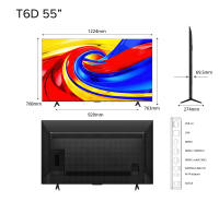 TCL T6D Premium QLED 4K Google TV (P7K Upgrade) |  43 50 55 inch  | ONKYO 2.0 Hi-Fi System | Dolby Vision · Atmos | HVA Panel