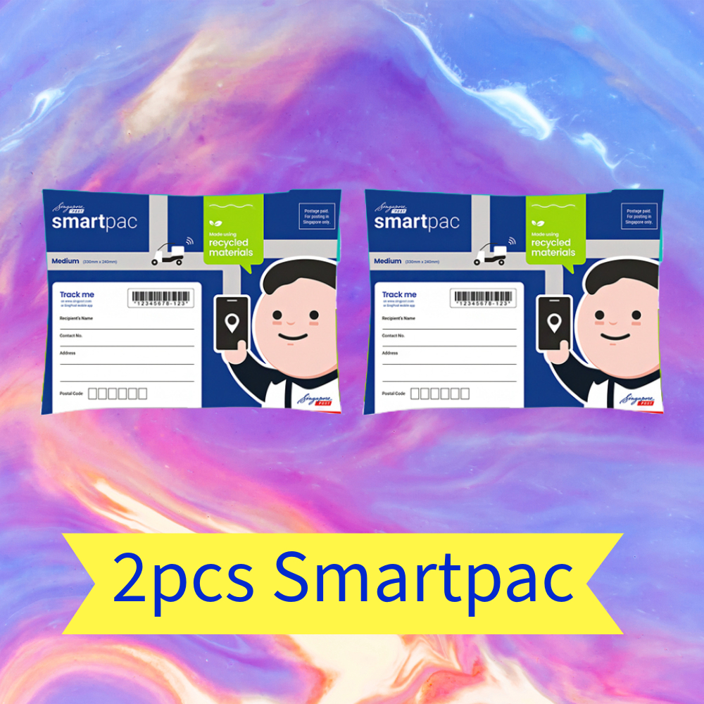 [2pcs] SingPost Smartpac Medium size - for using within Singapore only - Prepaid Packaging with Tracking