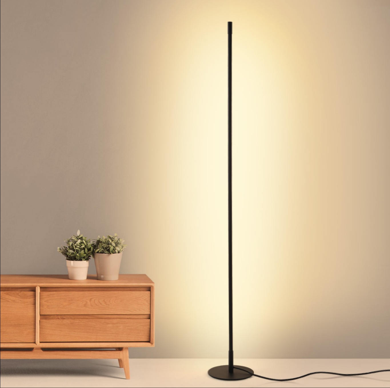 Floor Lamp LED Modern Nordic Minimalist Simple Light Luxury Standing Lights for Living Room Bedroom Remote Control