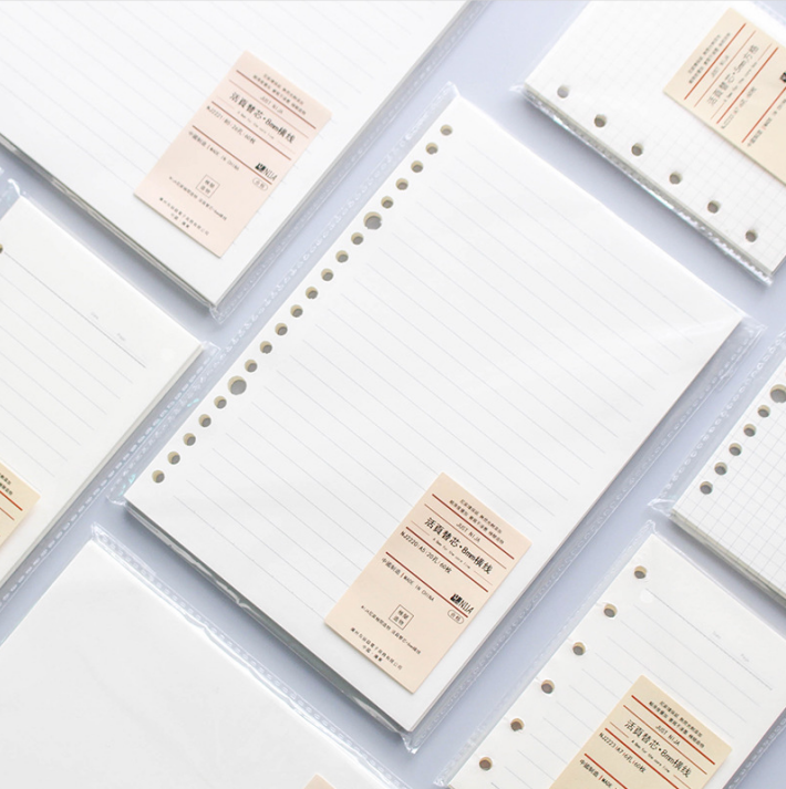 Loose Leaf Refill A5 and B5 28 Sheets 56 Pages 100gsm