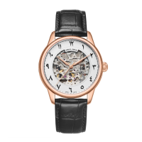 Solvil et Titus Special Edition Jawi Classic Automatic Black Leather Strap Men Watch W06-03309-001