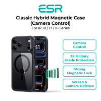 ESR for iPhone 18 Pro Max / Pro / 17 / 16 / 15 / 14 Series Classic Hybrid Magnetic Case (Camera Control) - with Camera Control 3X Military Grade Protection Strong Magnetic Lock Screen & Camera Defense