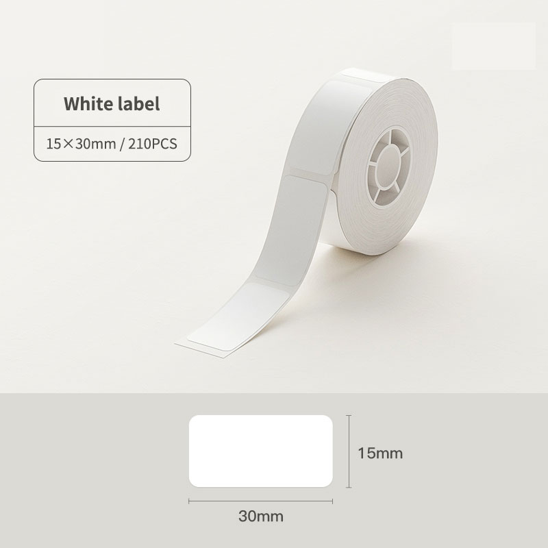 NIIMBOT White Colour Label Sticker for D11 D110 D101 H1S Refill Paper Label Tape Roll Waterproof Sticker for NIIMBOT Label Maker Printer