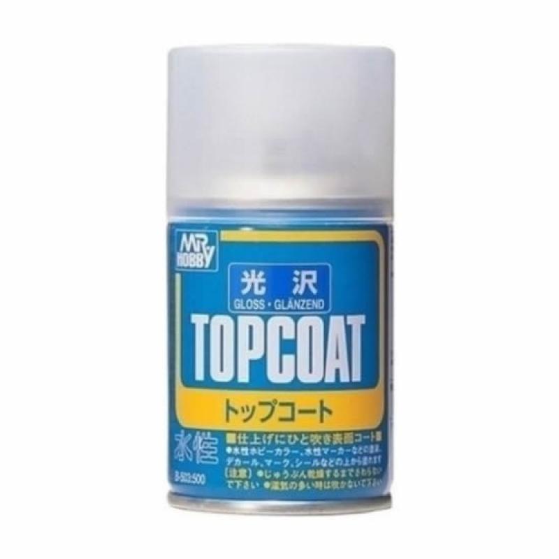 Mr. Hobby Mr.Top Coat GLOSS Clear Spray Hobby Spray for Hobby Plastic Model Gunpla Gundam Tamiya Scale Models Anime Figure Figurine