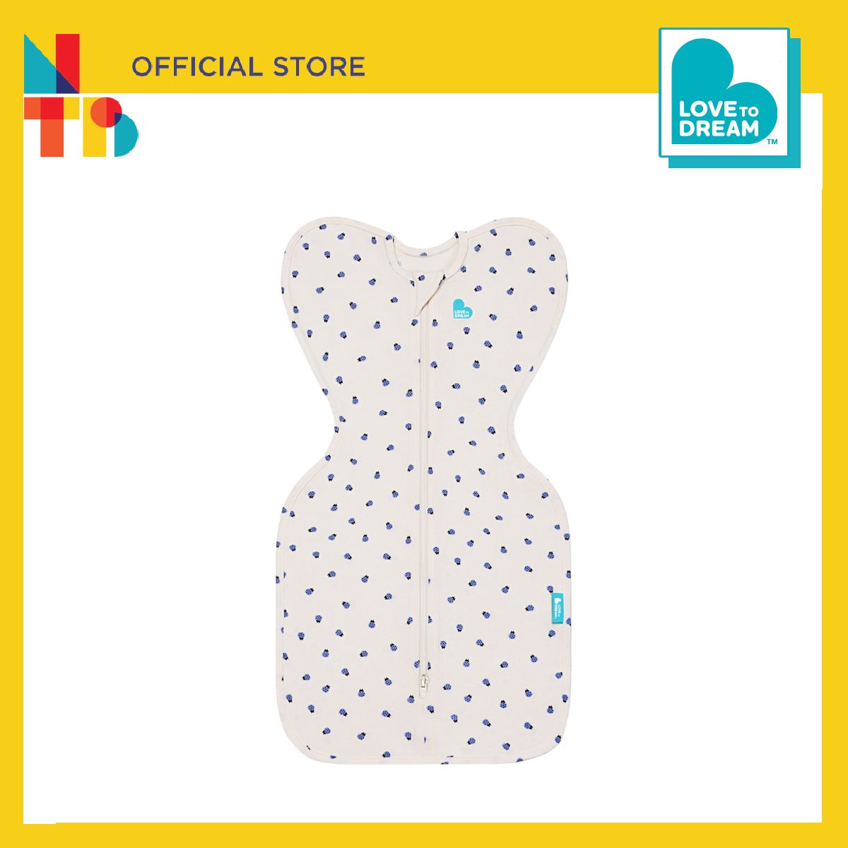 Love To Dream Swaddle UP Original 0.2 TOG Bugsy Blue - Assorted Sizes