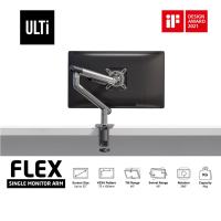 ULTi Flex Premium Monitor Arm Height Adjustable Mechanical Spring Monitor Desk Mount Stand Universal VESA Mount