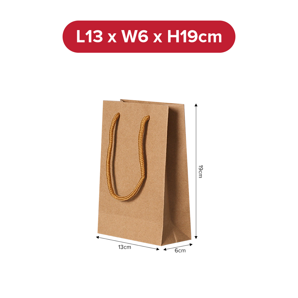 (ONES) KRAFT Paper Bag - Gift Bag / Packing Bag / 5 Sizes / Brown Paper Bag