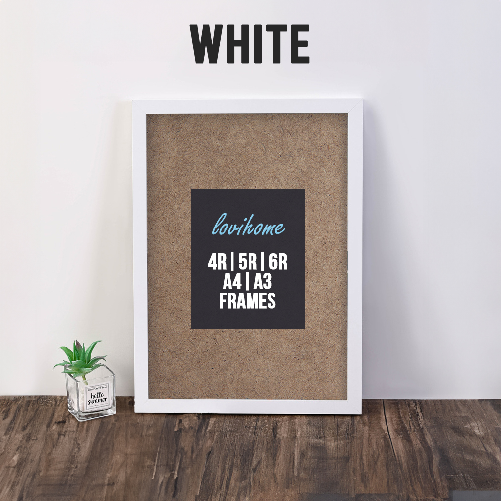 Wooden Picture Frame Lightwood Photo Wall Pinewood Rosewood Walnut Decoration