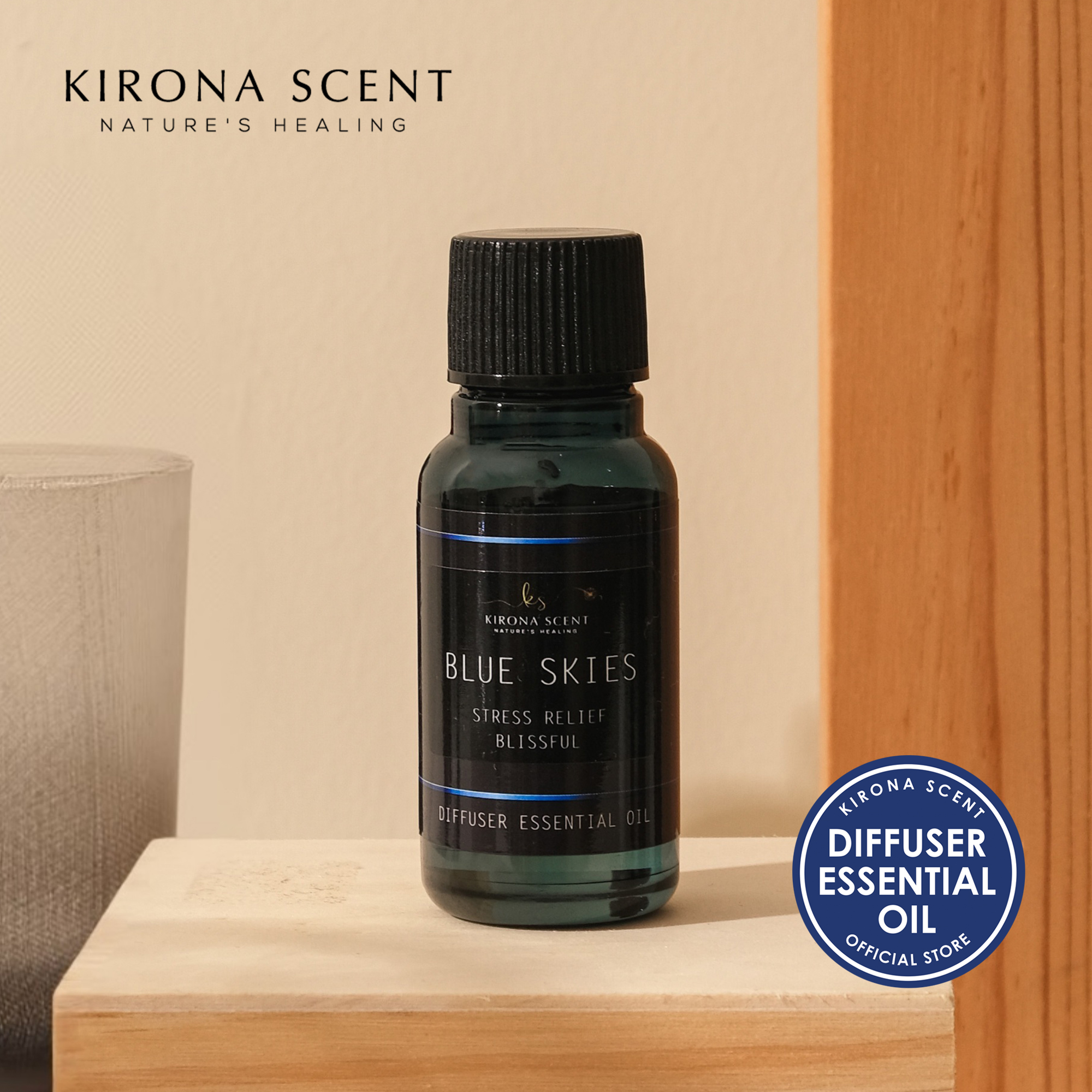 [Kirona Scent] Aromatherapy Water Soluble Diffuser Essential Oil. Use with Aroma Diffusers Humidifiers Water Air Purifier Foot Spa